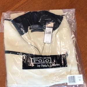 Ralph Lauren Men’s Quarter-Zip Cotton Sweater